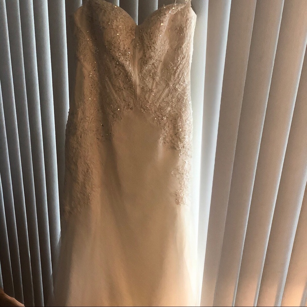 David's Spaghetti Strap Trumpet with corset Bodice